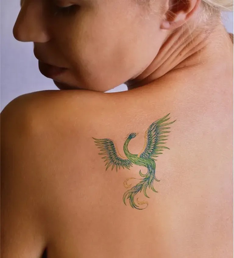 Before laser tattoo removal — Upper Back / Shoulder